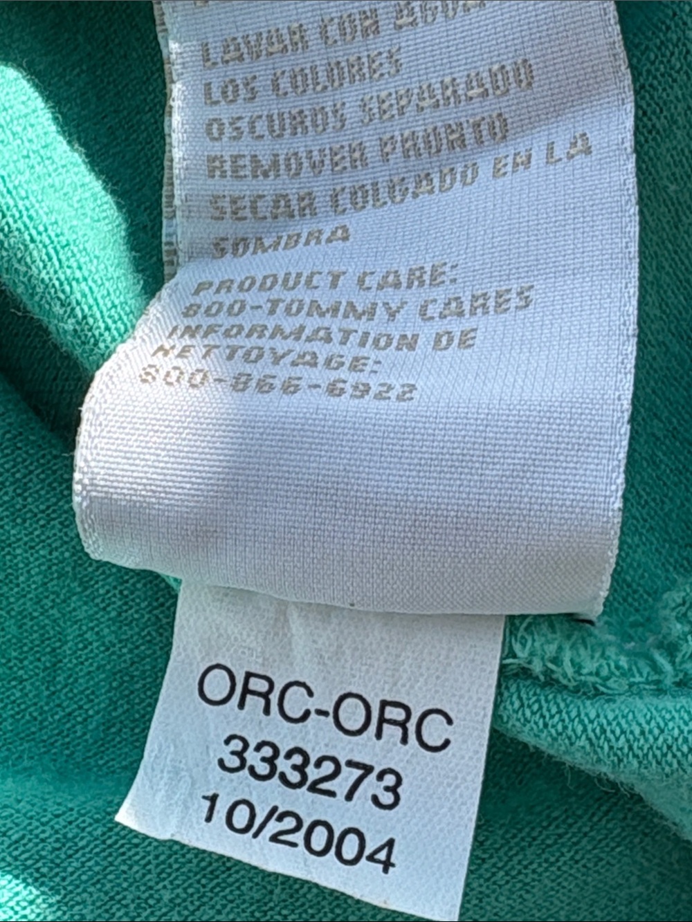 2004 Y2K Tommy Hilfiger tommy jeans Mint Green Short-Sleeve Polo Tank Top - Picture 6 of 6
